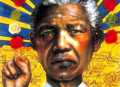 Nelson Mandela on the cover of Time magazine in 1994