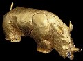 Mapungubwe's famous gold foil rhinoceros