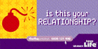 Banner from a loveLife awareness campaign