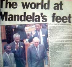 The world at Mandela's feet The world at Mandela's feet