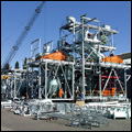 Trial assembly of the Kimberley Mines' dense-media separation plant