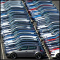 Vehicles ready for export at Durban harbour