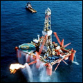 The Mossgas SSD rig off Mossel Bay in the Western Cape