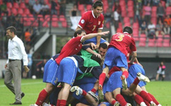 The Serbian national football team celebrates 2010, bay, cup, elizabeth, fenjac, fifa, football, germany, mandela, nelson, nikola, port, serbia, soccer, world The Serbian national football team celebrates 2010, bay, cup, elizabeth, fenjac, fifa, football, germany, mandela, nelson, nikola, port, serbia, soccer, world