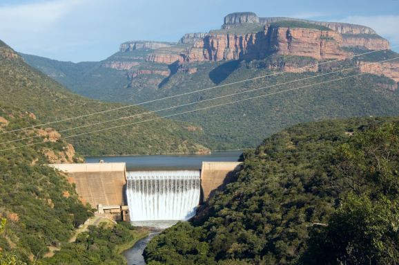 Blyde River Dam wall, Hoedspruit, Limpopo province 