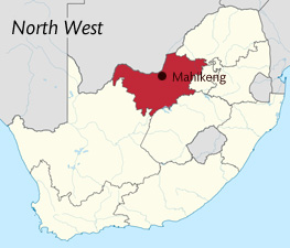 Map of North West province in South Africa map, north west, province, south africa Map of North West province in South Africa map, north west, province, south africa