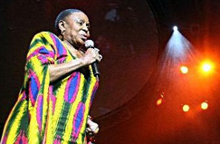 South African singing legend Miriam Makeba 