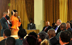 South Africa's new Cabinet ministers are sworn into office 