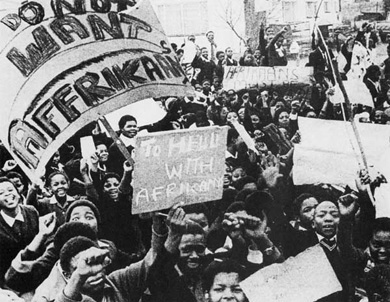 Soweto students in 1976