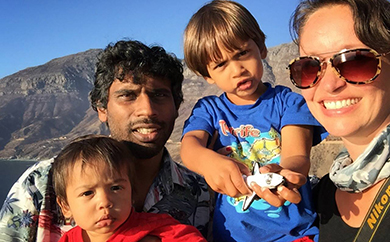 Kevin 
Govender and family