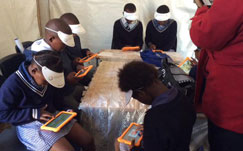 Learners using tablets mvuzo secondary school, cofimbava, eastern cape