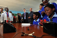 Ampats, Zuma hand over new school 