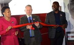 Rob Davies opens the MEDO Youth ICT Incubator MEDO, unemployment, youth, incubator, business, DTI, Rob 
Davies, Maboneng, ICT