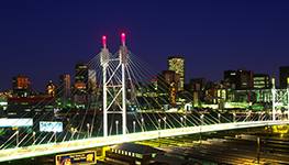 nelson mandela bridge south africa, johannesburg, nelson mandela bridge, pink, breast cancer awareness, estee lauder nelson mandela bridge south africa, johannesburg, nelson mandela bridge, pink, breast cancer awareness, estee lauder