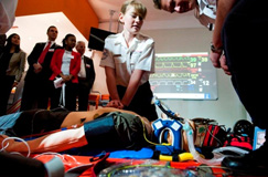 Medical lab philips, c2cafrica, cape town to cairo, millennium development 
goals, medical simulation lab