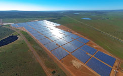 The Lesedi solar PV power plant in the Northern Cape 
