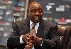 South African Deputy President Cyril Ramaphosa 