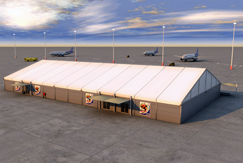 A mobile airport terminal A mobile airport terminal