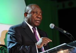 South African Deputy President Cyril Ramaphosa 