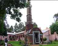 The Hindu crematorium, built after Gandhi's intervention