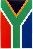 The South African flag: vertical