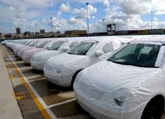 Vehicles ready for export at Port Elizabeth Vehicles ready for export at Port Elizabeth
