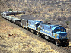 A freight train 