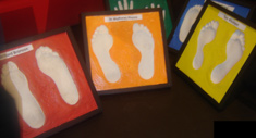 The footprints of Richard Branson, Matthews Phosa and Tom Bloxam 