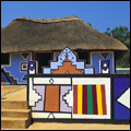 An Ndebele dwelling near Hartbeespoort Dam in North West