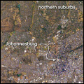 Johannesburg, Gauteng: satellite view