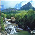 Cascades on Mahai River, Royal Natal National Park, Drakensberg North, KwaZulu-Natal