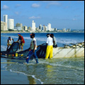 Durban, KwaZulu-Natal: trek fishermen