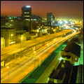 Port Elizabeth, Eastern Cape: freeway at night