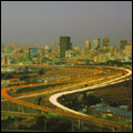 Johannesburg, Gauteng: skyline at night from the southwest