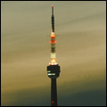 <b> Sentech Tower at sunset, Johannesburg, Gauteng.</b><br> <i>Photo by Walter Knirr. Copyright <a h