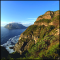 Chapmans Peak Drive with Hout Bay in the background, Western Cape