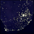 Africa at night