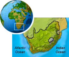 The southern tip of Africa: where two oceans meet