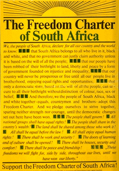 The Freedom Charter The Freedom Charter