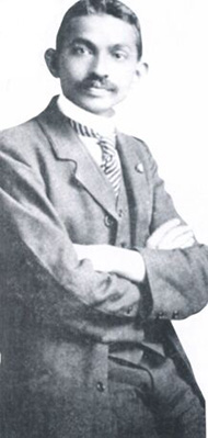 Gandhi as a young attorney in South Africa