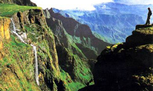 Tugela Falls, the second-highest waterfall in the world