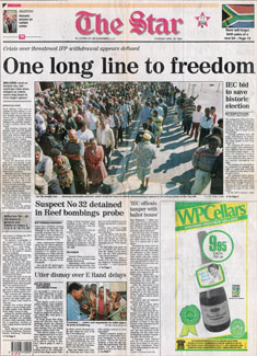 South Africa's first democratic elections South Africa's first democratic elections