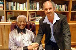 Christo Brand with Nelson Mandela 