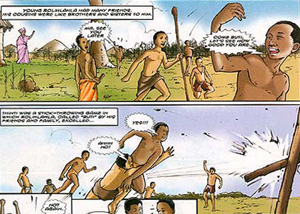 Mandela and his cousins at play, from A Son of the Eastern Cape