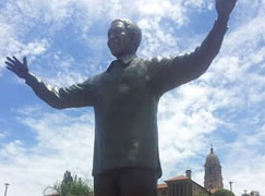 Nelson Mandela statue at the Union Buildings 