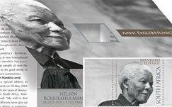 The Nelson Mandela commemorative stamp and folder 