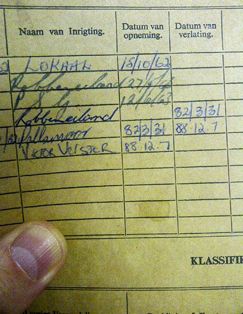 Nelson Mandela's prison card mandela, robben island, prison