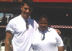 Francois Nel with Ndumi Funda 