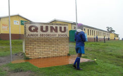 Qunu Junior Secondary, where Mandela first went to school 