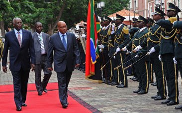Zuma on state visit to Angola